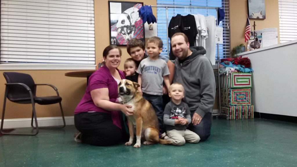 cute dog and his family journey
